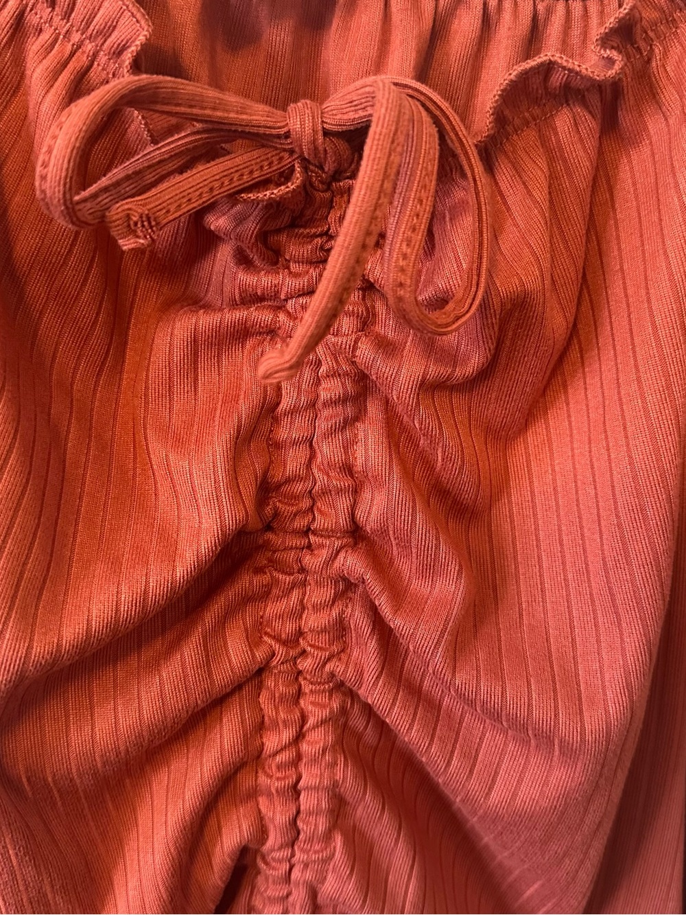 No Boundaries Ribbed Ruffle Ruched Top XXL - Picture 2 of 5